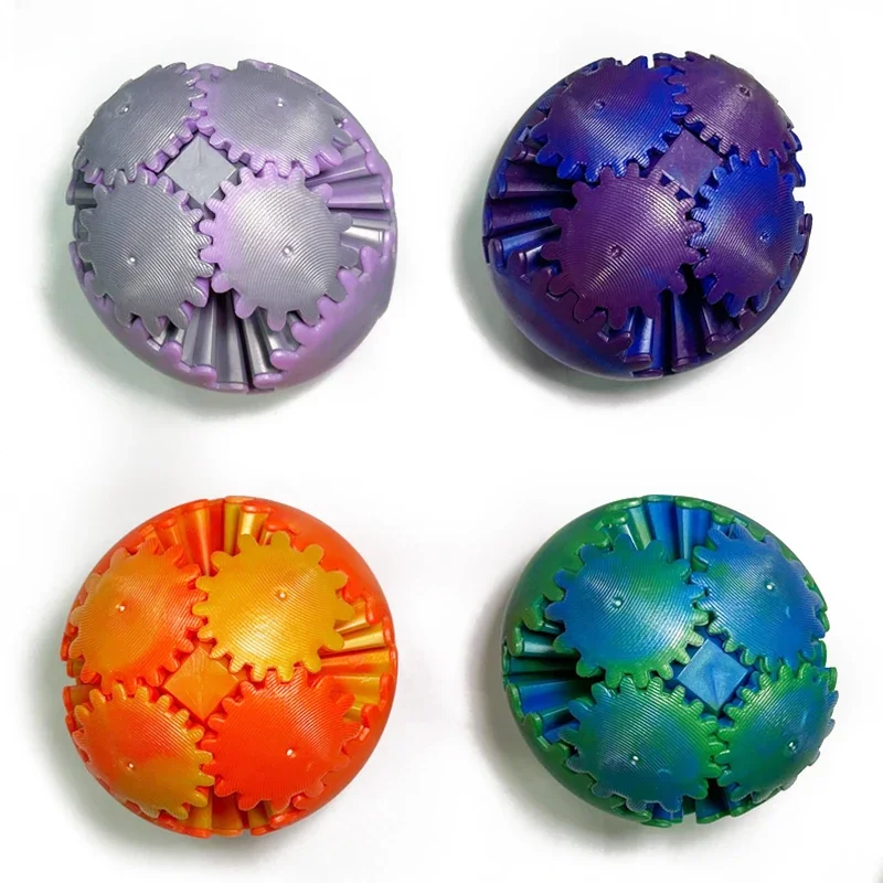 3D Printing Table - 3D Printed Gear Ball Fidget Toy