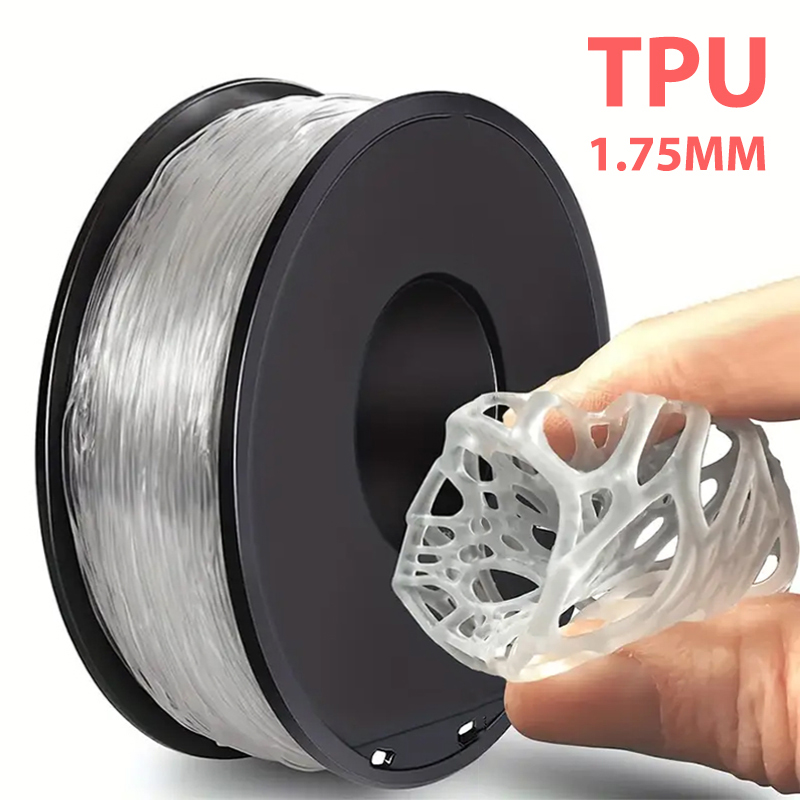 Tpu Flexible Filament - 1.75mm TPU Transparent Flexible Filament 1kg/500g/250g