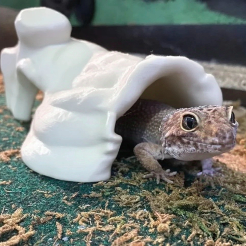 3D Printing Lizard - 3D Printed Reptile Hiding House:Tree Hollow