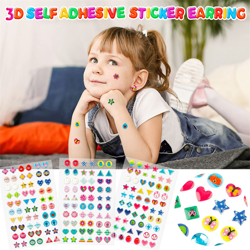 3D Self Adhesive Sticker Earri - 3D Printing Earrings บทวิจารณ์และราคา