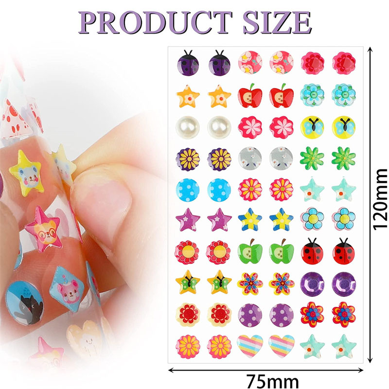 3D Self Adhesive Sticker Earri - 3D Printing Earrings บทวิจารณ์และราคา