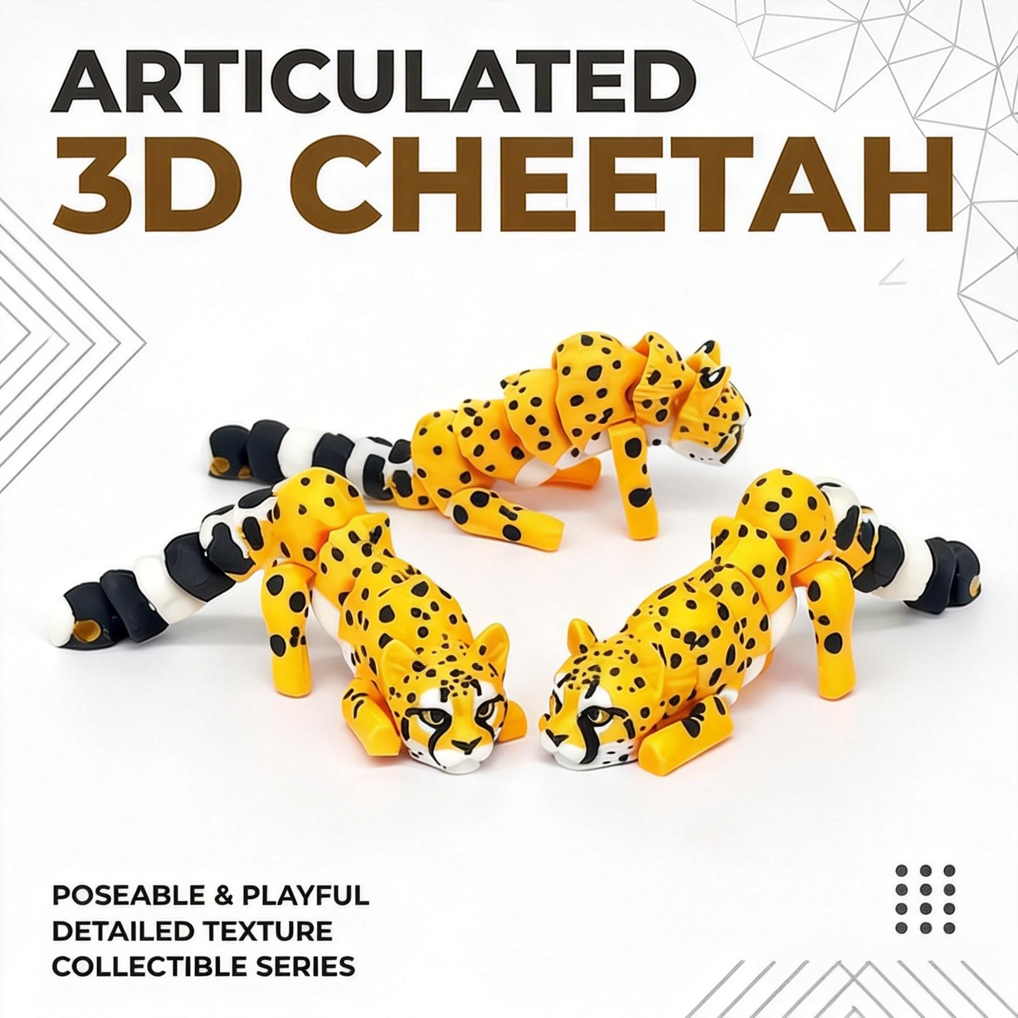 1/2/4 Pieces - 3D Printed Arti - 3D Printing Lizard บทวิจารณ์และราคา