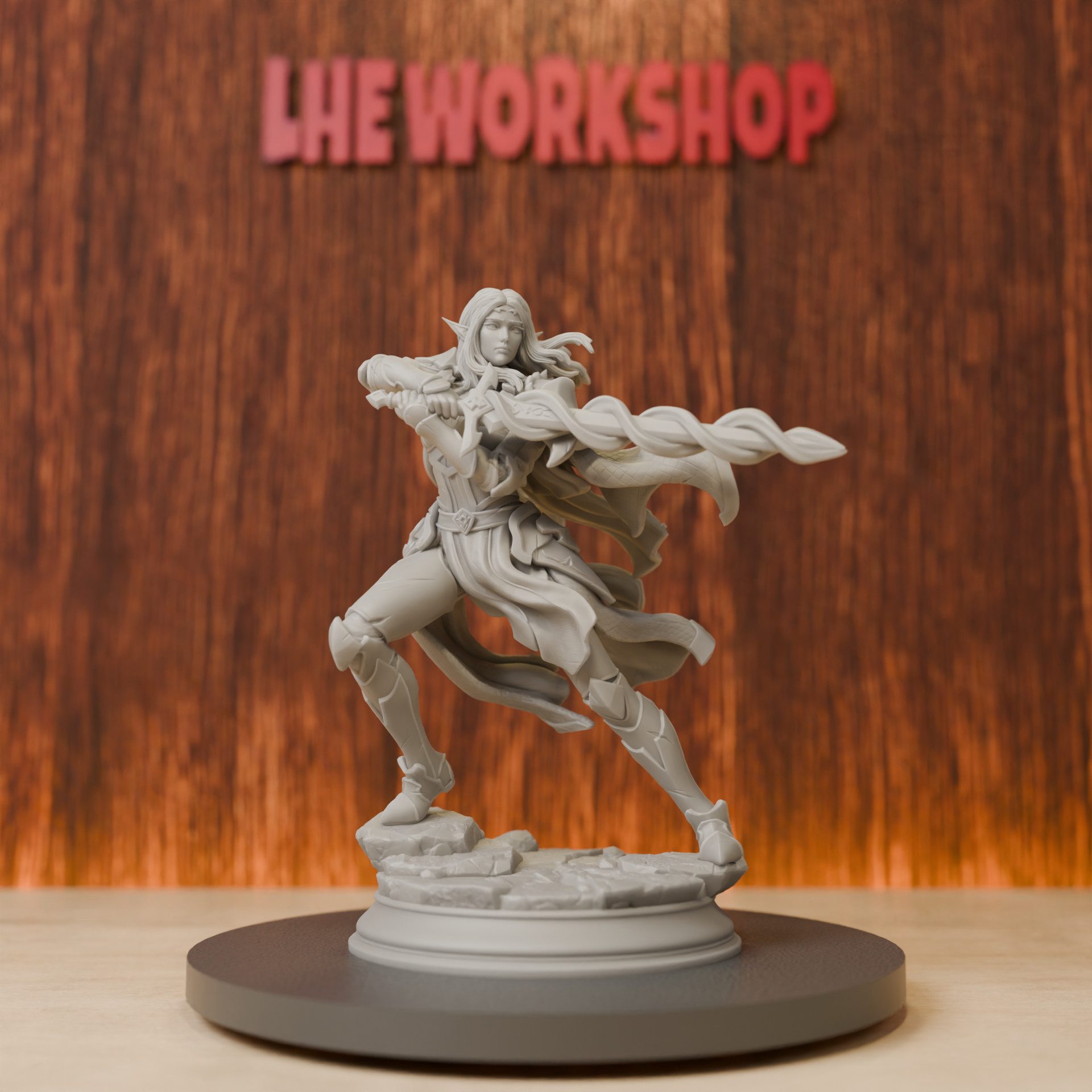 Female Elf Eldritch Knight Min - 3D Printing Jobs บทวิจารณ์และราคา