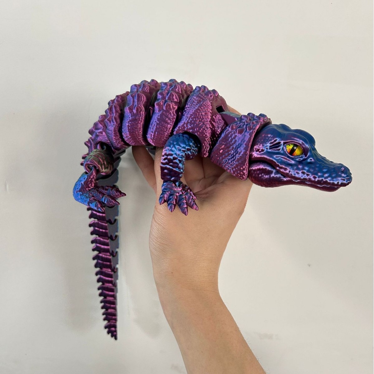 3D Printed Crocodile with Inte - 3D Printing Lizard บทวิจารณ์และราคา