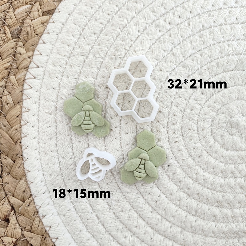 3D Bee Honeycomb Earring Cutti - 3D Printing Earrings บทวิจารณ์และราคา