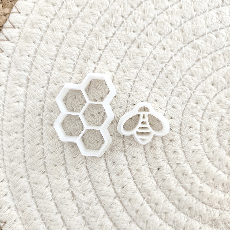 3D Bee Honeycomb Earring Cutti - 3D Printing Earrings บทวิจารณ์และราคา