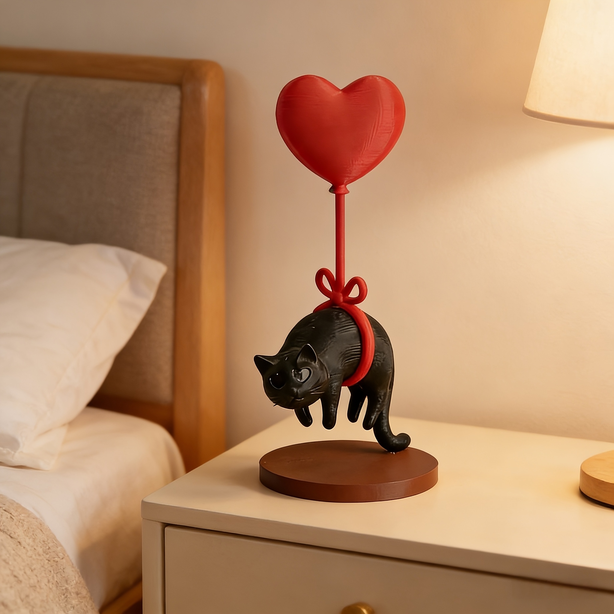 Floating Cat w/ Heart Balloon  - 3D Printing Table บทวิจารณ์และราคา