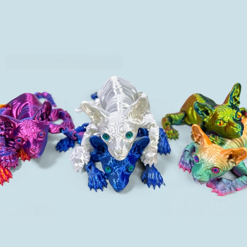 3D Printed Sphynx Cat Animals  - 3D Printing Lizard บทวิจารณ์และราคา