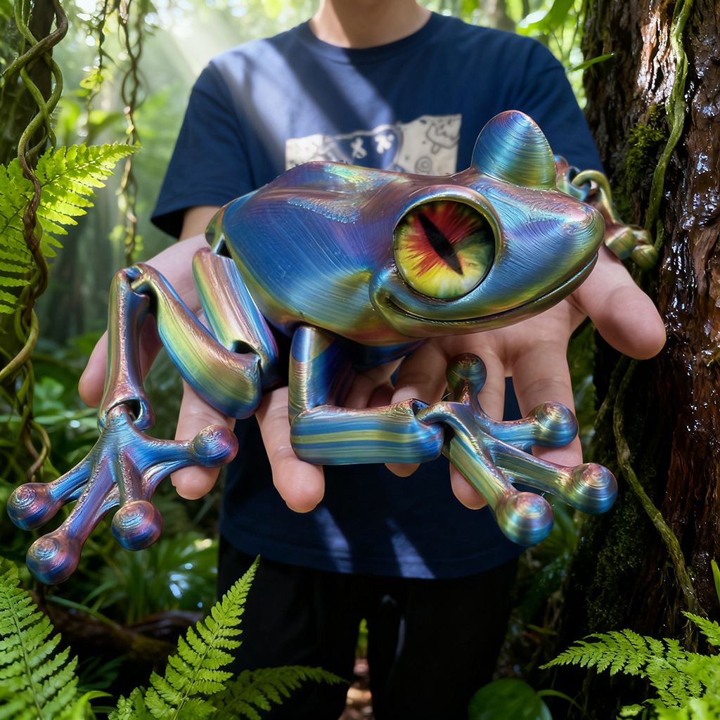 3D Printed Frog Statue, Flexib - 3D Printing Lizard บทวิจารณ์และราคา