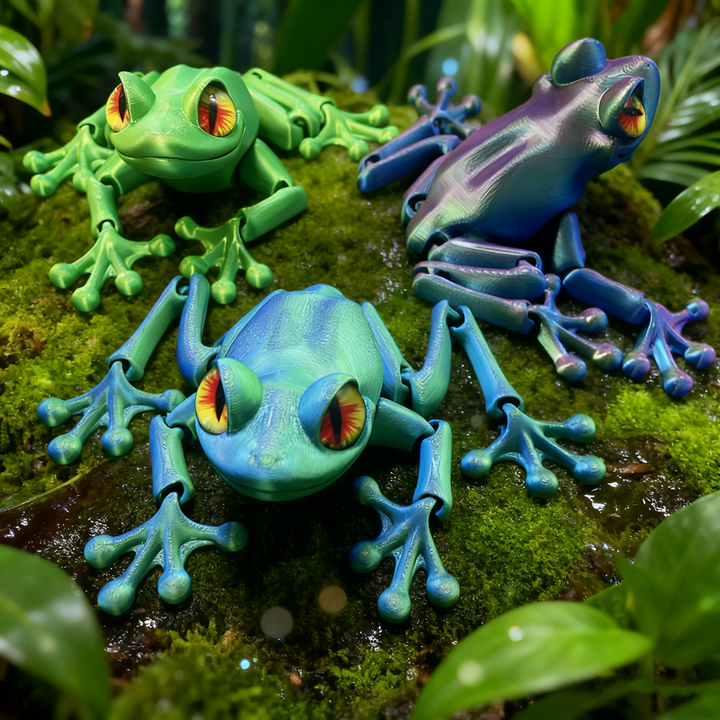 3D Printed Frog Statue, Flexib - 3D Printing Lizard บทวิจารณ์และราคา