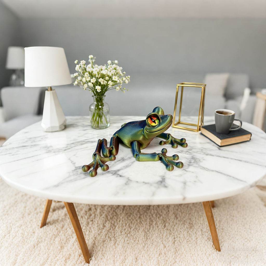 3D Printed Frog Statue, Flexib - 3D Printing Lizard บทวิจารณ์และราคา