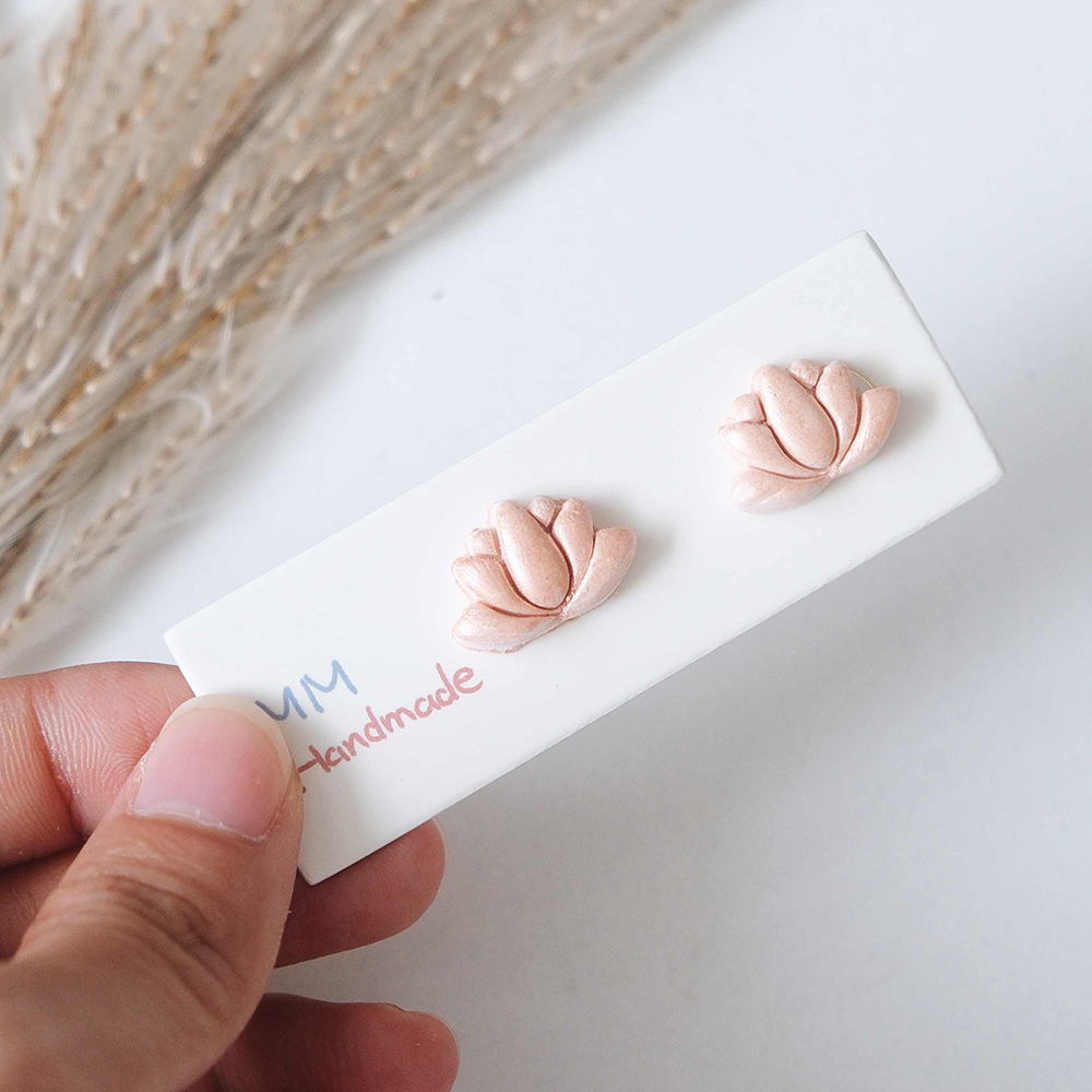 1pc Lotus Flower Clay Cutters  - 3D Printing Earrings บทวิจารณ์และราคา