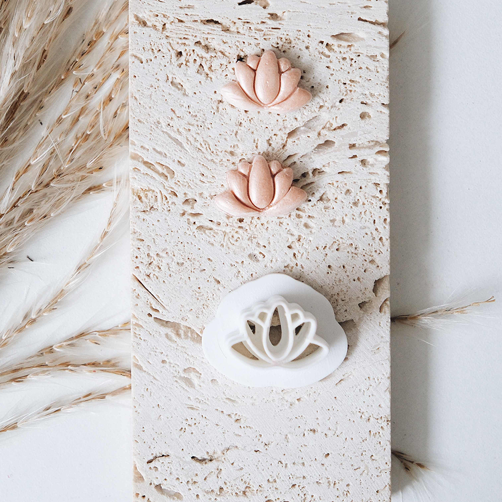 1pc Lotus Flower Clay Cutters  - 3D Printing Earrings บทวิจารณ์และราคา