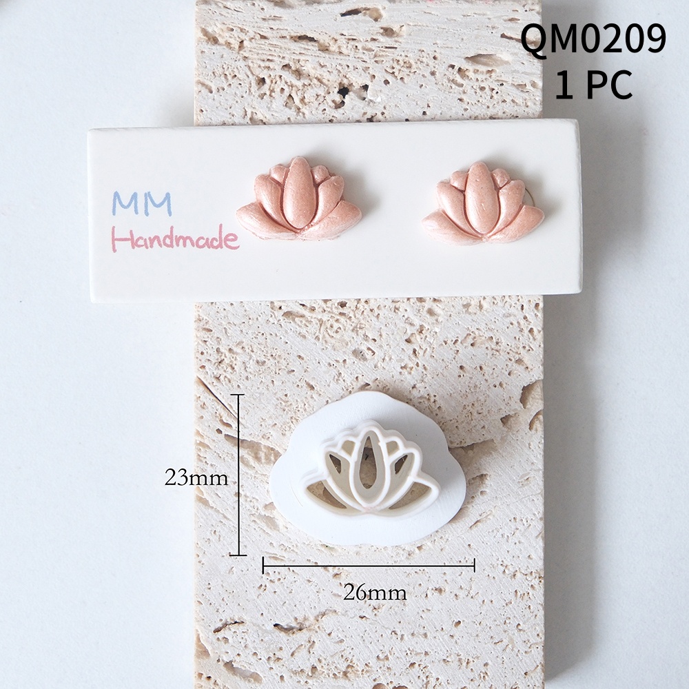1pc Lotus Flower Clay Cutters  - 3D Printing Earrings บทวิจารณ์และราคา