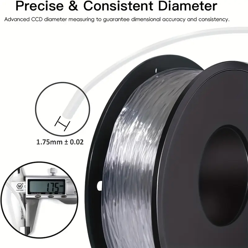 1.75mm TPU Transparent Flexibl - Tpu Flexible Filament บทวิจารณ์และราคา