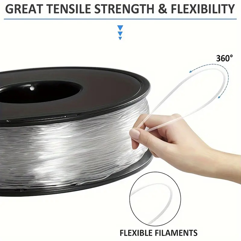 1.75mm TPU Transparent Flexibl - Tpu Flexible Filament บทวิจารณ์และราคา