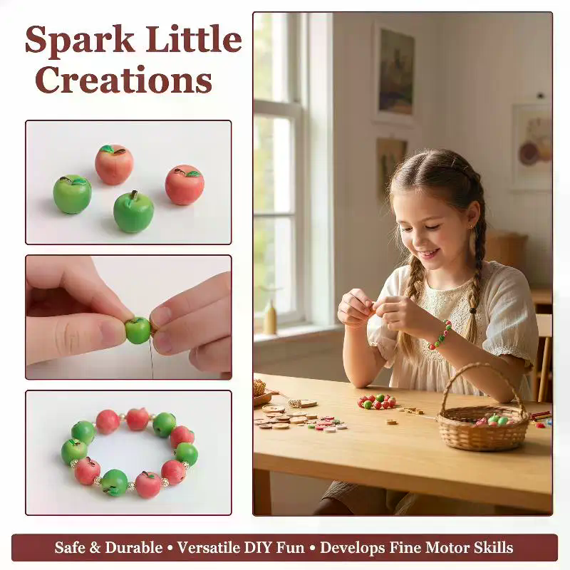 Cute Fruit Resin Loose Beads 3 - 3D Printing Earrings บทวิจารณ์และราคา