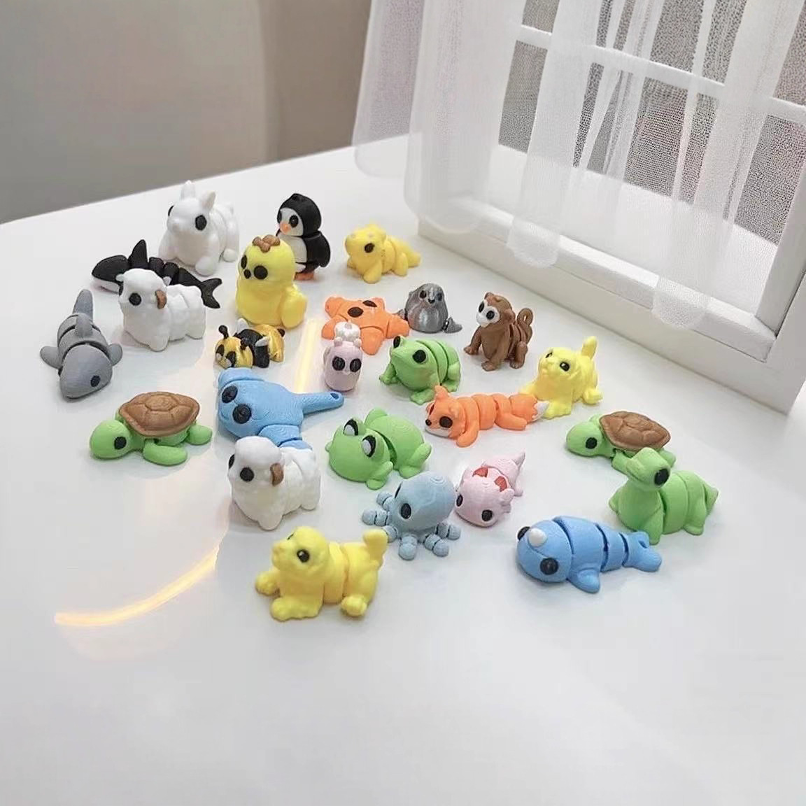 10-50Pcs 3D Printed Colorful M - 3D Printing Lizard บทวิจารณ์และราคา