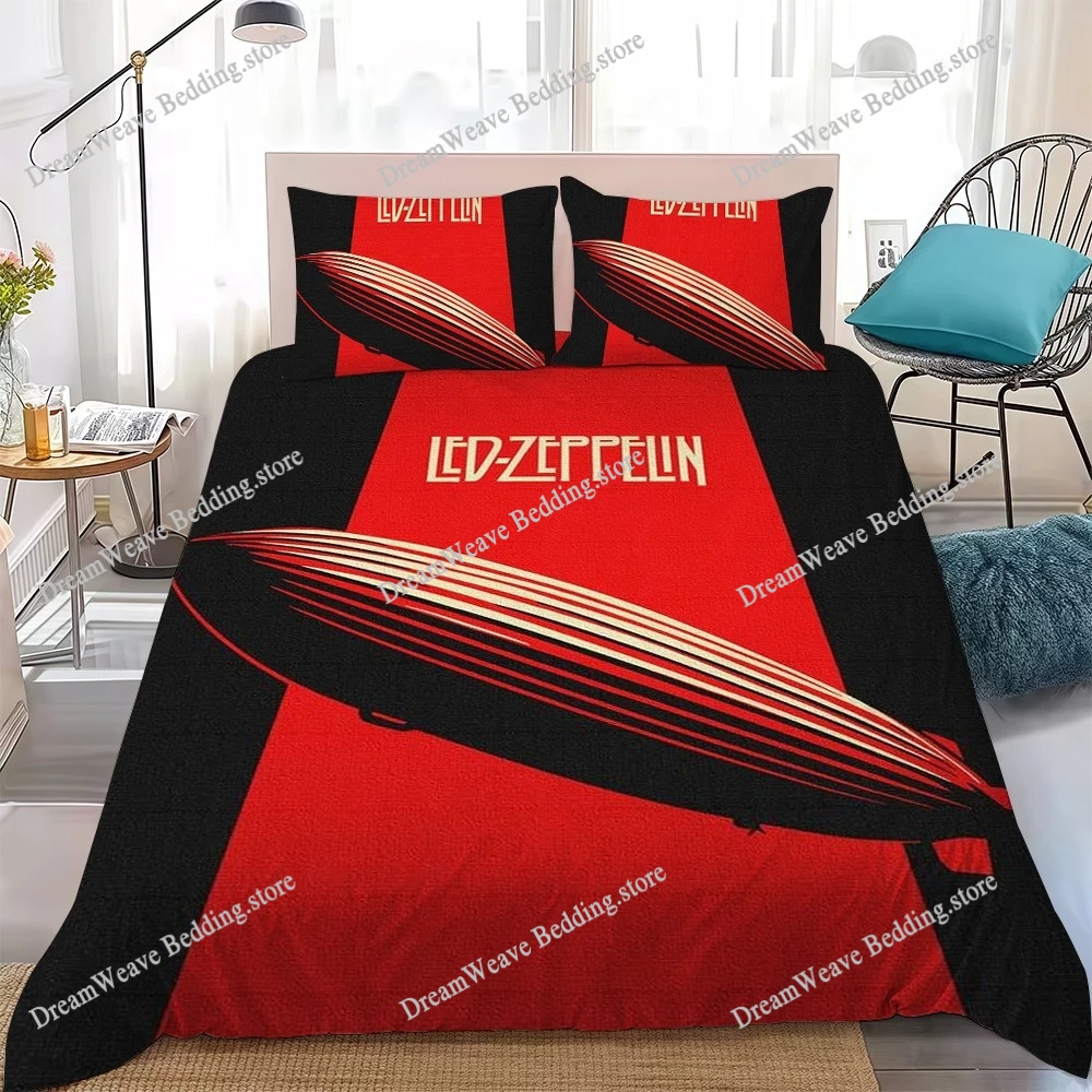 Led Z-Zeppelins Band Duvet Cov - 3D Printing Z Banding บทวิจารณ์และราคา