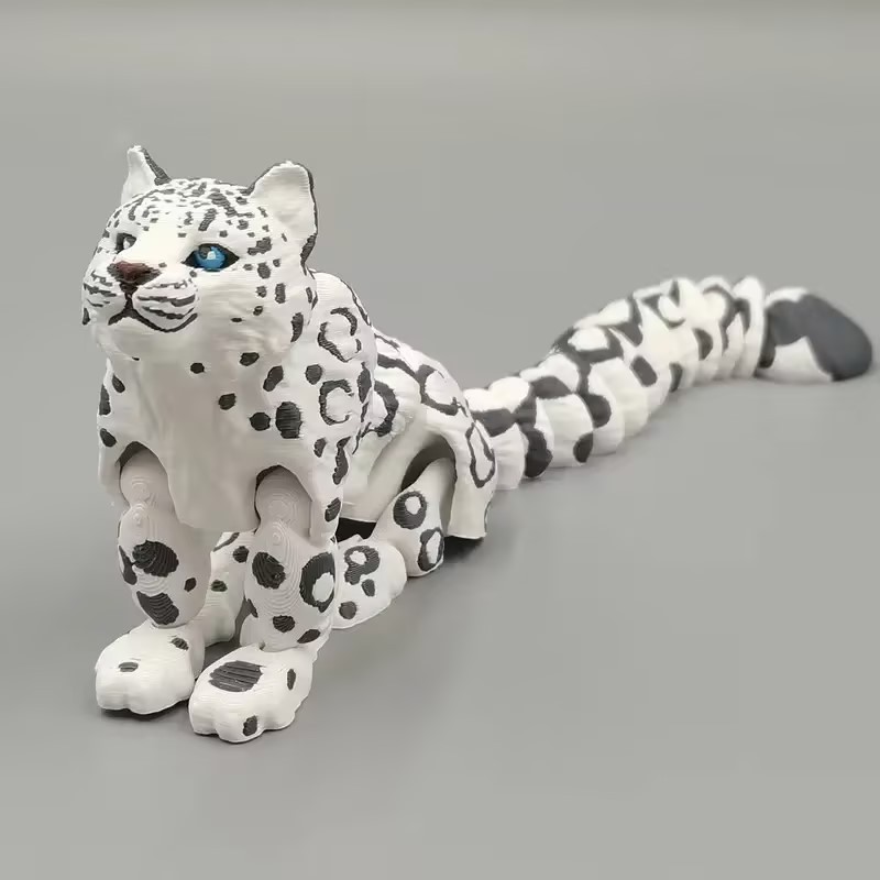 3D Printed Snow Leopard Model  - 3D Printing Lizard บทวิจารณ์และราคา