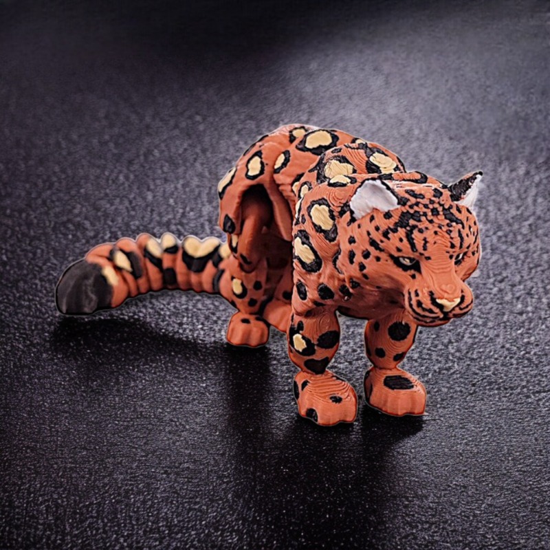 3D Printed Snow Leopard Model  - 3D Printing Lizard บทวิจารณ์และราคา