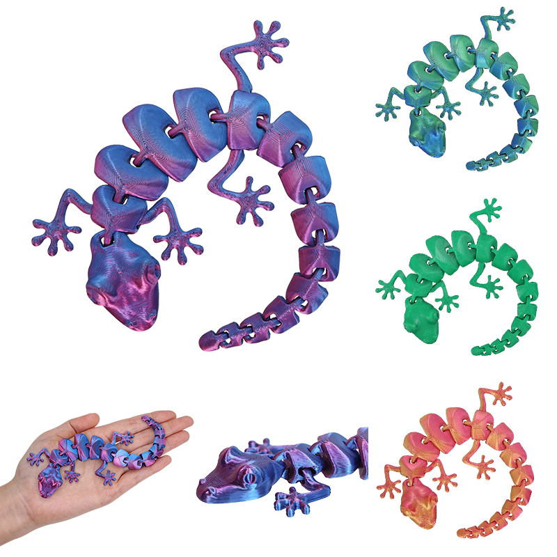 3D Printed Lizard Gecko Flexib - 3D Printing Lizard บทวิจารณ์และราคา