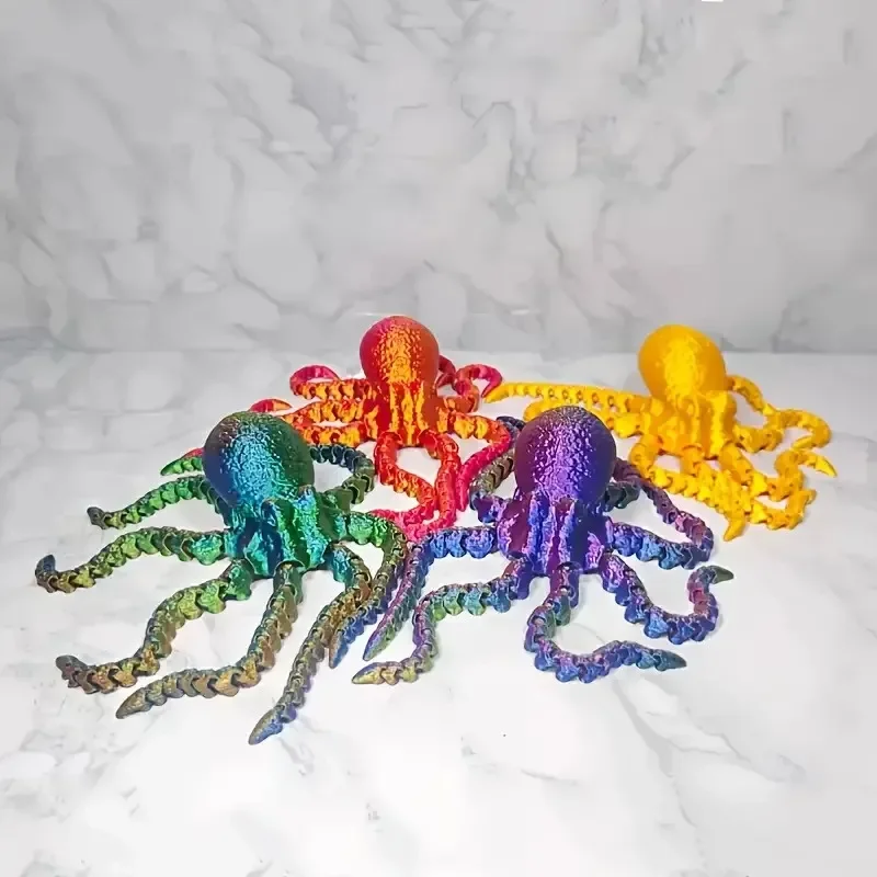 New 19CM 3D Printed Octopus Fi - 3D Printing Table บทวิจารณ์และราคา