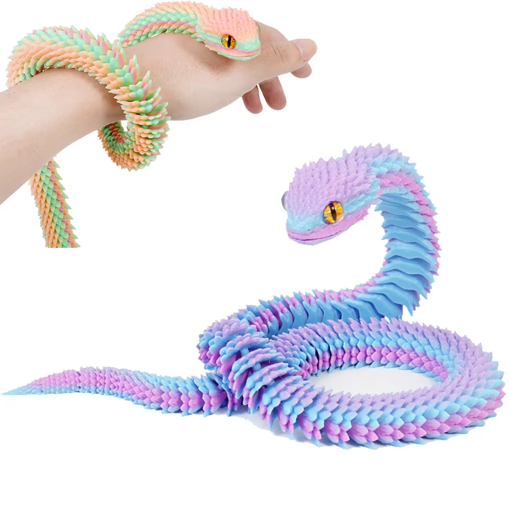 30/40cm 3D Printed Snake Toys  - 3D Printing Lizard บทวิจารณ์และราคา