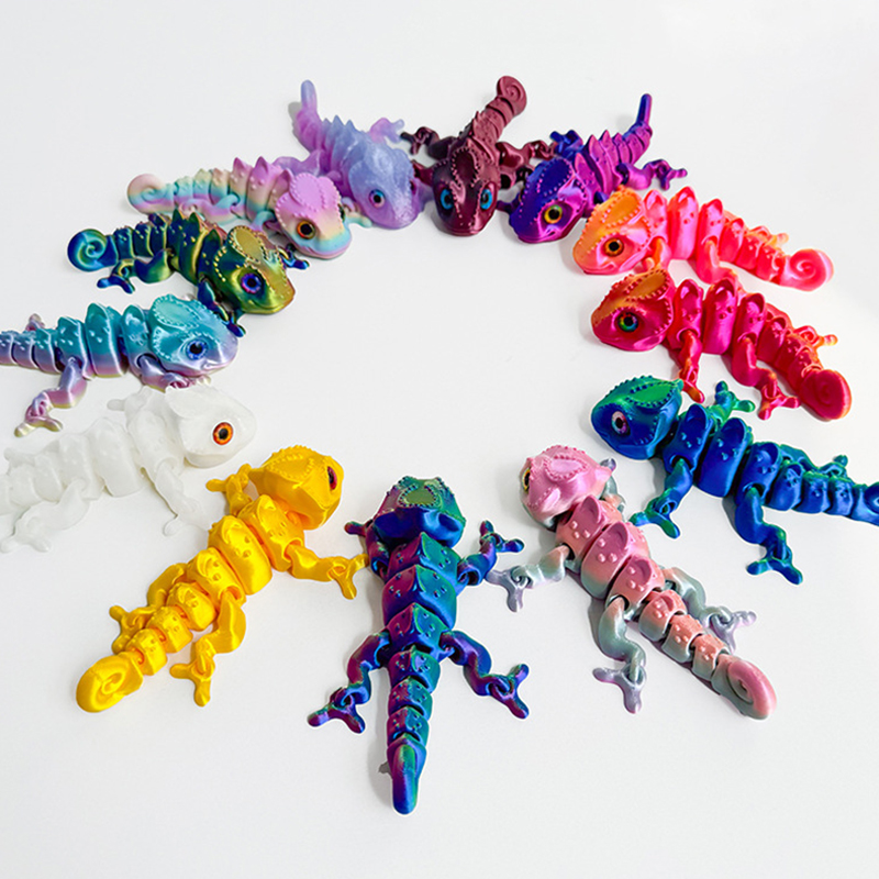 New 3D Printing Chameleon Figu - 3D Printing Lizard บทวิจารณ์และราคา