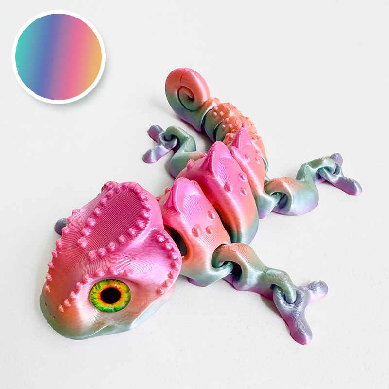 New 3D Printing Chameleon Figu - 3D Printing Lizard บทวิจารณ์และราคา
