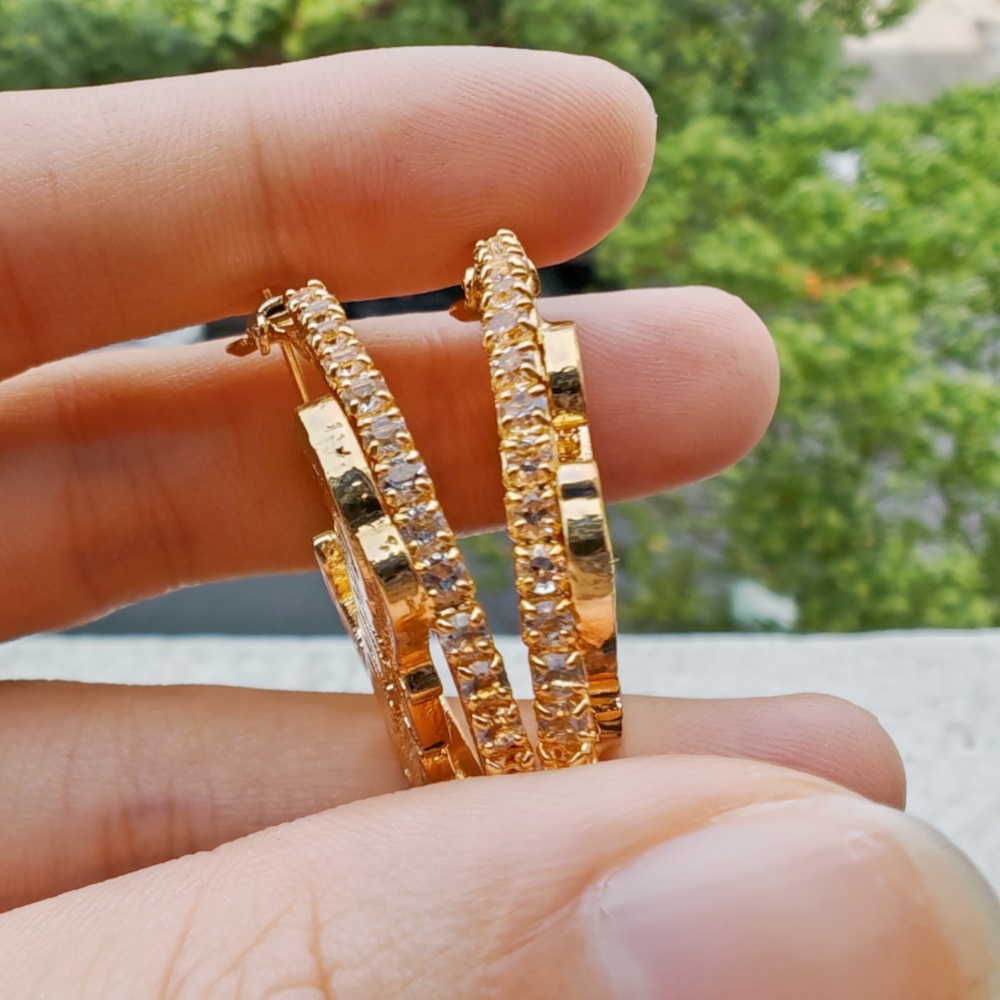 LeeChee Mini White Zircon Cust - 3D Printing Earrings บทวิจารณ์และราคา