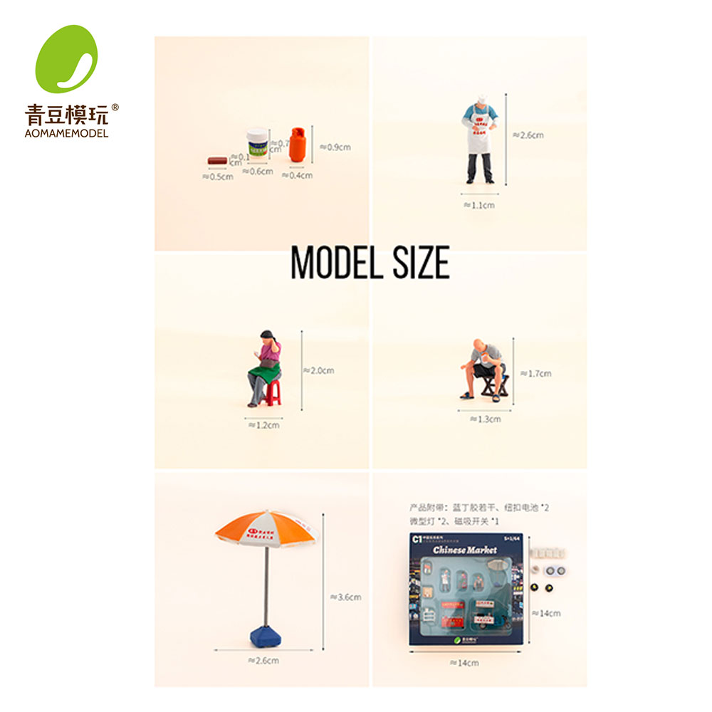 1/64 Night market s Model Kit- - 3D Printing Jobs บทวิจารณ์และราคา