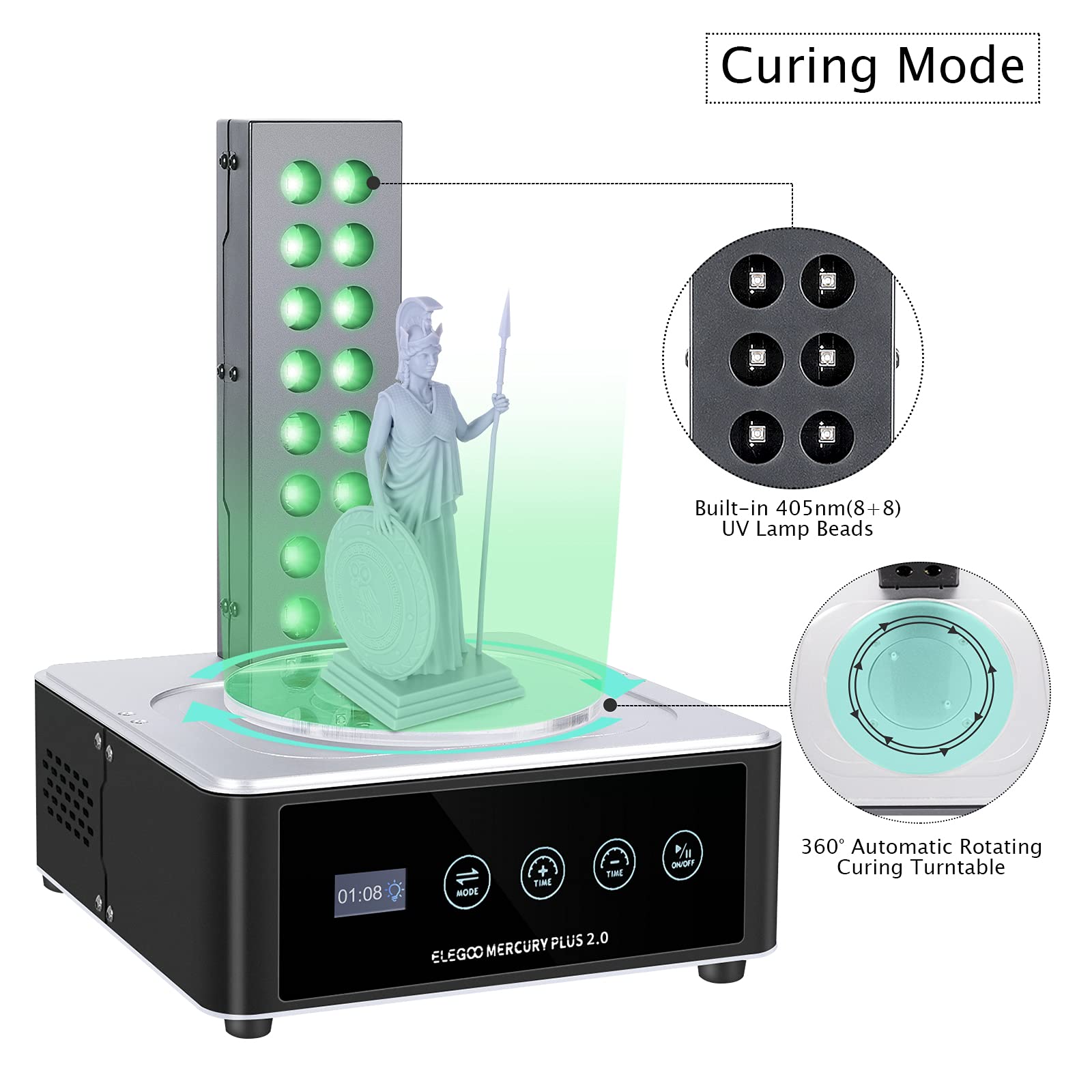 ELEGOO   Plus 2.0 Wash and Cur - 3D Printing Resin บทวิจารณ์และราคา