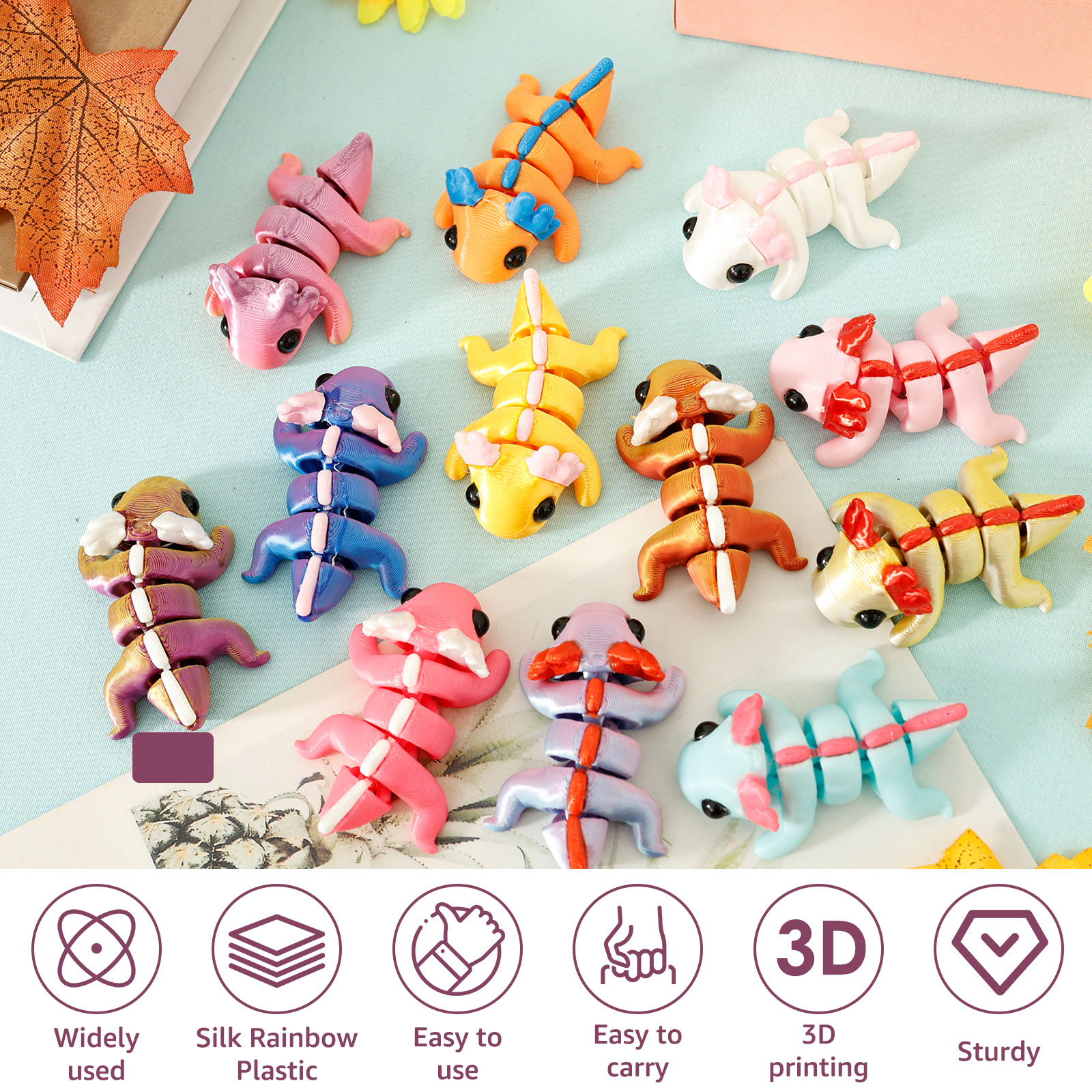 24/12Pcs Plastic 3D Printed Ax - 3D Printing Lizard บทวิจารณ์และราคา