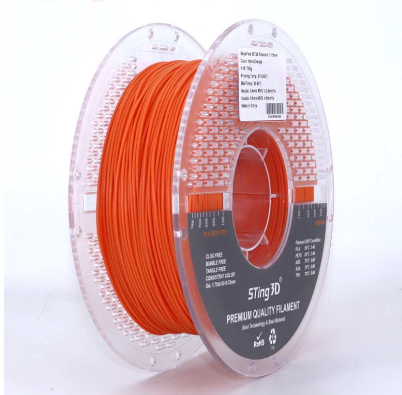 9075A 3D Printer Flexible Fila - Tpu Flexible Filament บทวิจารณ์และราคา