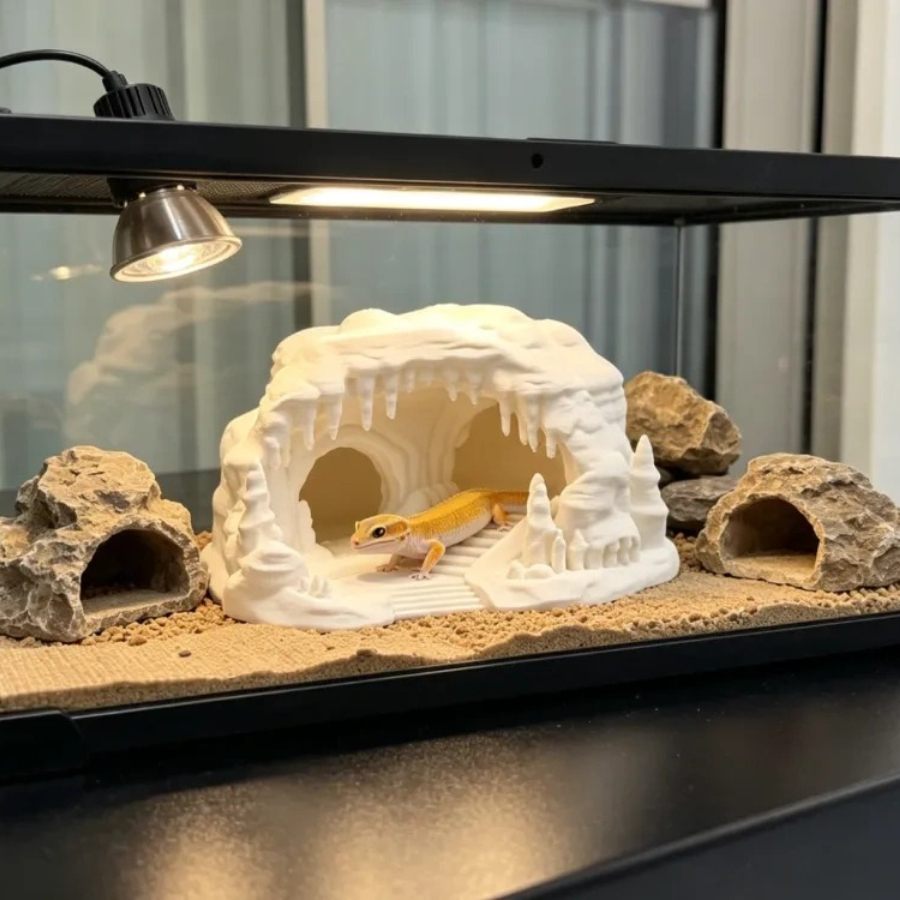Ice Cave Reptile Hideout Terra - 3D Printing Lizard บทวิจารณ์และราคา