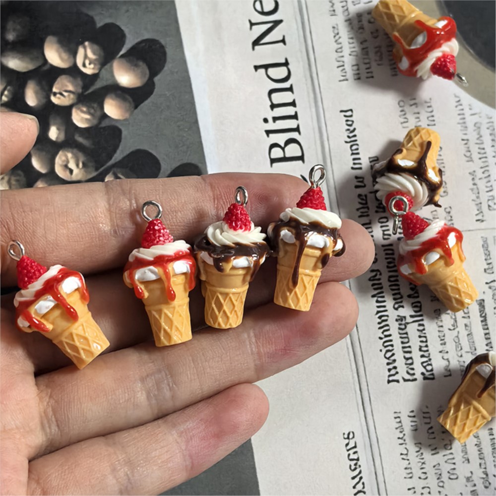 10Pcs Cute 3D Simulation Food  - 3D Printing Earrings บทวิจารณ์และราคา