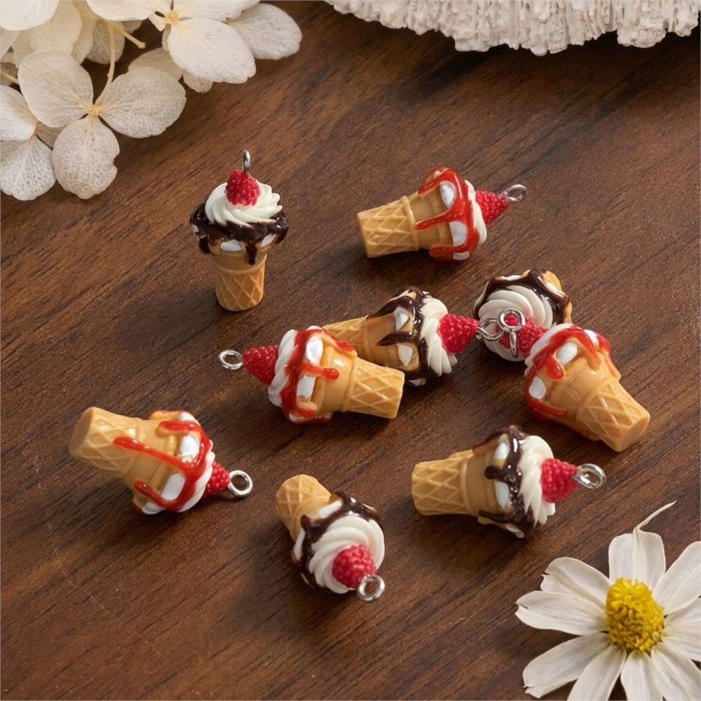 10Pcs Cute 3D Simulation Food  - 3D Printing Earrings บทวิจารณ์และราคา