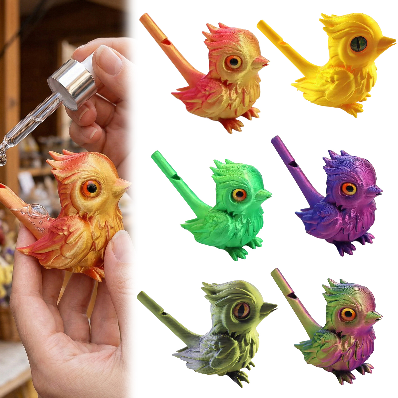 6Pcs 3D Printed Birds Whistles - 3D Printing Enthusiast บทวิจารณ์และราคา