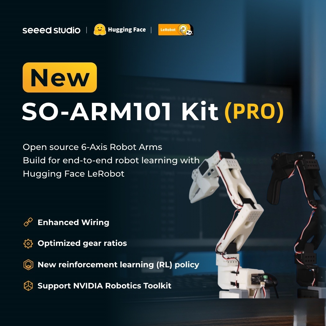 SO-ARM101 Kit Pro Low-Cost AI  - 3D Printing Robot Arm บทวิจารณ์และราคา